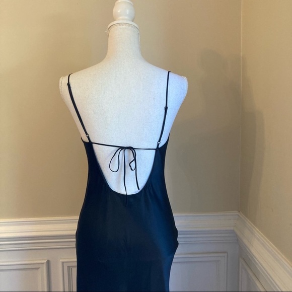 Vintage 90’s 100% Silk Slip Dress Y2K Silk Dress - Picture 10 of 16
